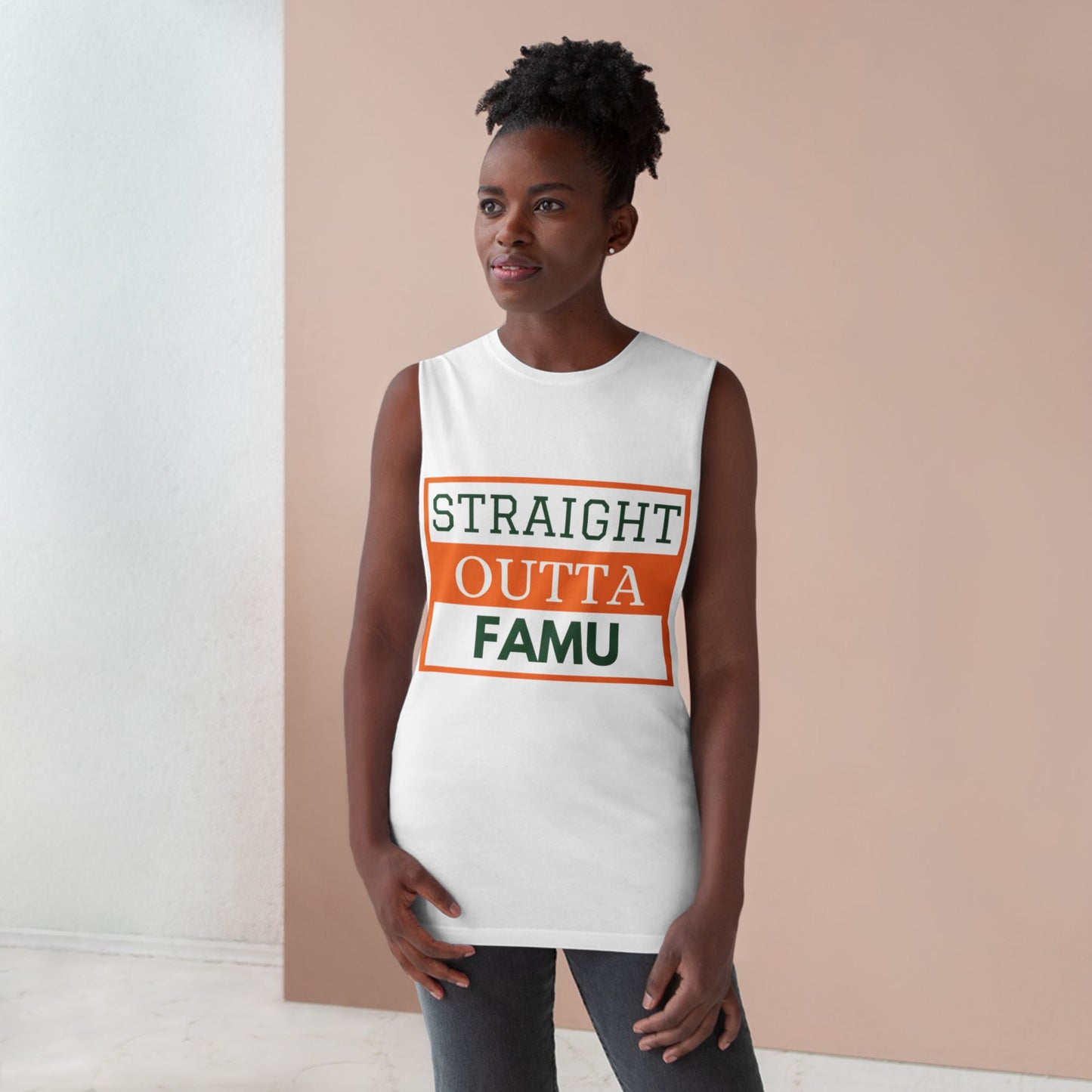 Tank Top, Trendy University Affiliation Slogan, College Sleeveless Shirt, Hipster Campus Apparel, Fashionable School Logo Singlet, Cool