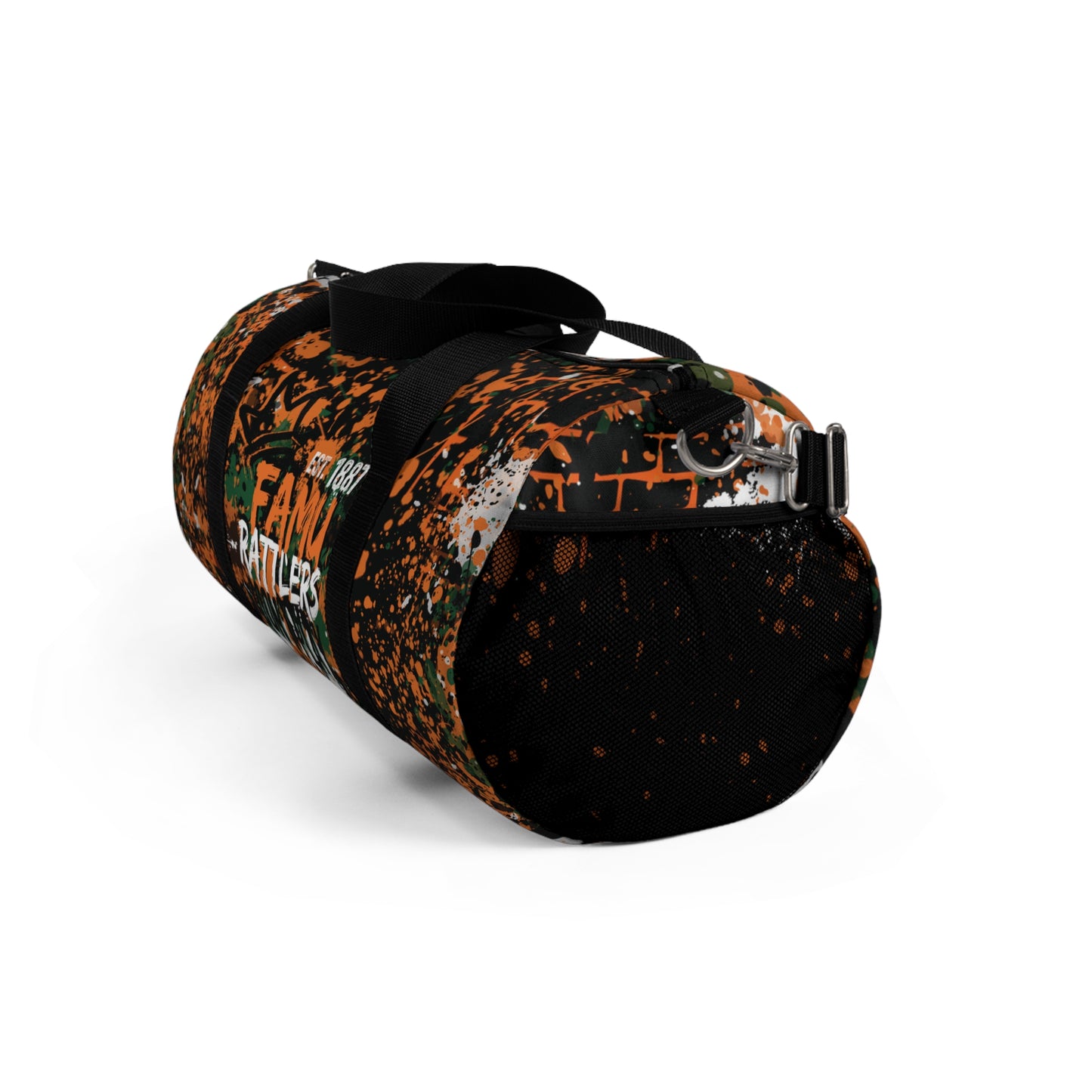 Graffiti Duffel Bag blk, FAMU Sprayed Art, Cool Urban Travel Gym Overnight Bag, Hipster Street Style Accessories, Unique Custom Hand Painted