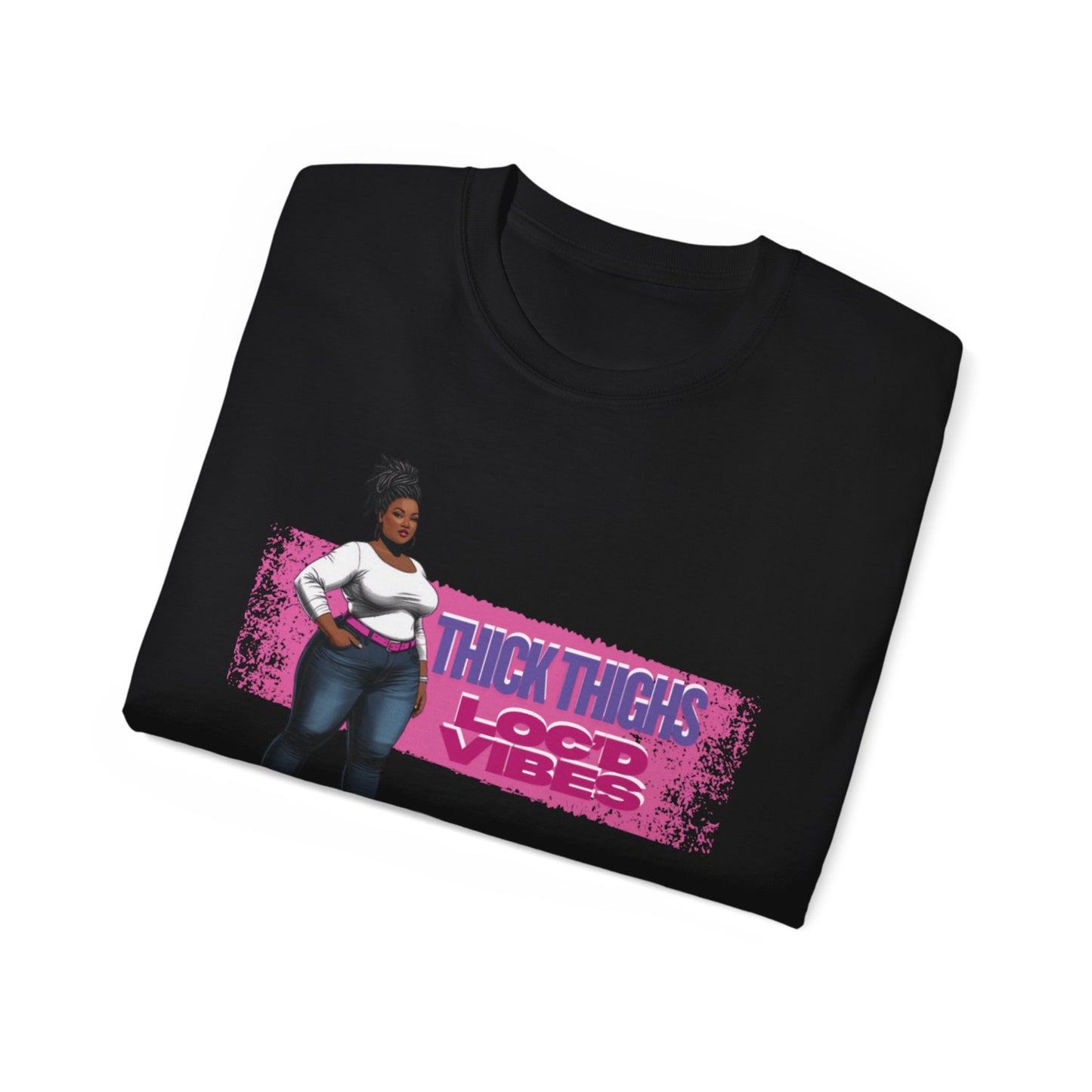 Bold Statement Loc Unisex Tee: Pretty, Retro Vibes, Perfect for Parties, Gift for Friends, Casual Wear, Everyday Style