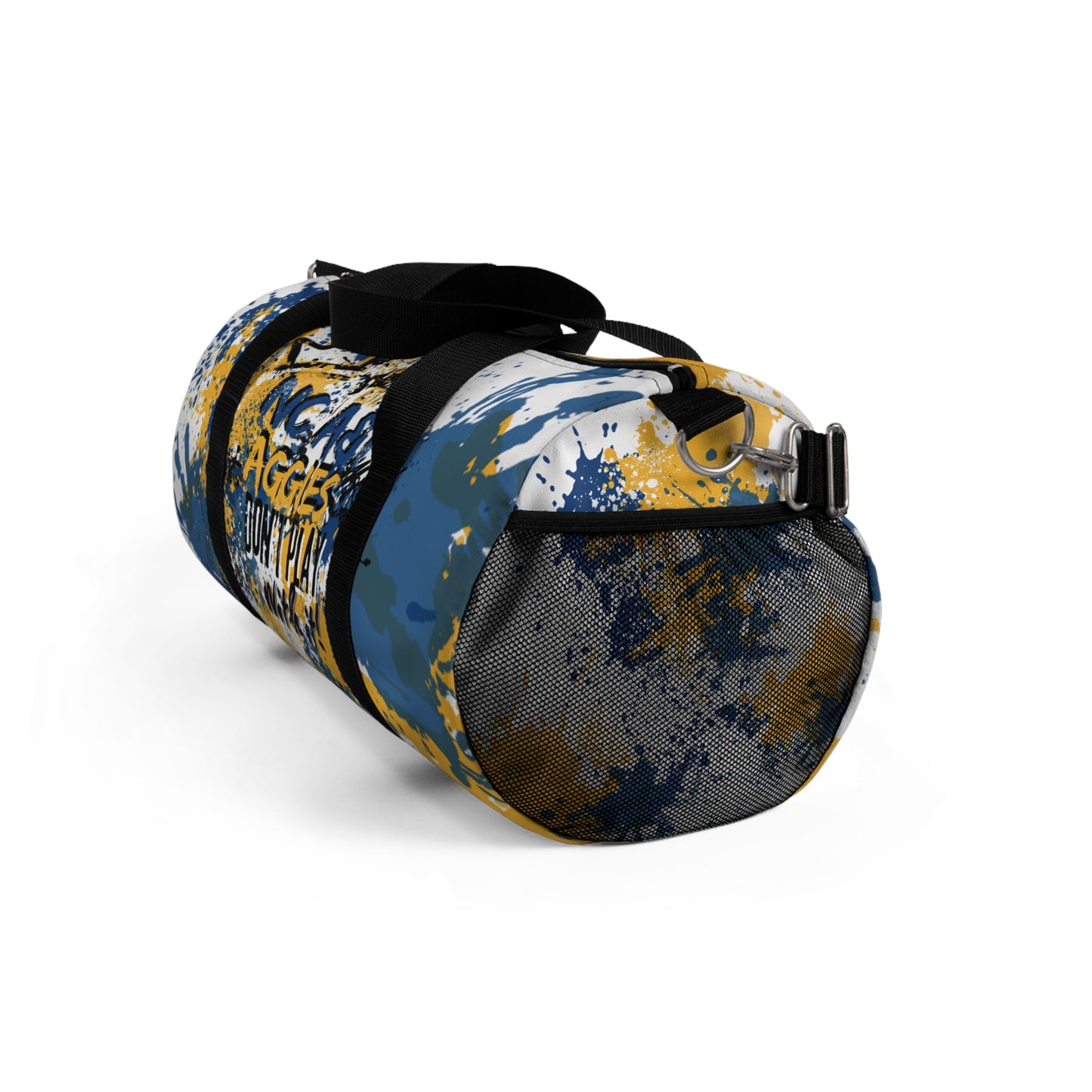 Aggie W Graffiti Duffel Bag, Sprayed Art, Cool Urban Travel Gym Overnight Bag, Hipster Street Style Accessories, Unique Custom Hand Painted