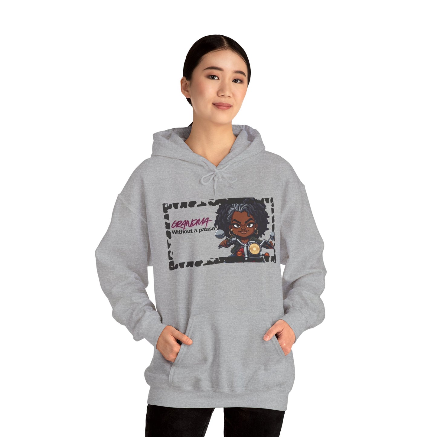 Grandma Unisex Hooded Sweatshirt with Empowering Design, Casual Pullover, Gift for Teens, Cosplay Apparel, Everyday Wear