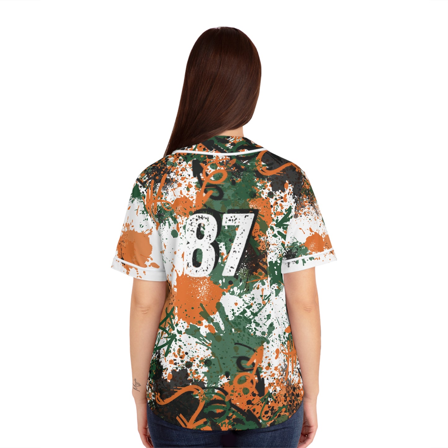 FAM Graffiti Womens Baseball Jersey, Street Art Shirt, Urban Style Top, Spray Paint Tee, Hip Hop Clothing