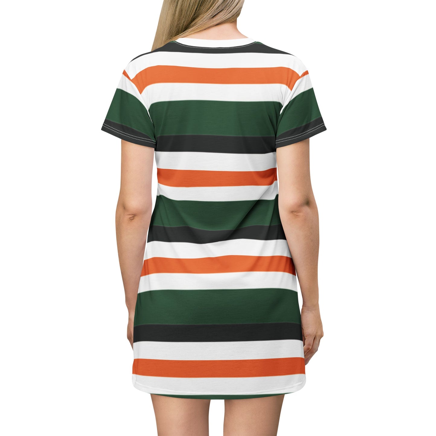 Stylish Striped T-Shirt Dress for Casual Outings | Perfect for Summer, Sports Events, Parties, Gifts