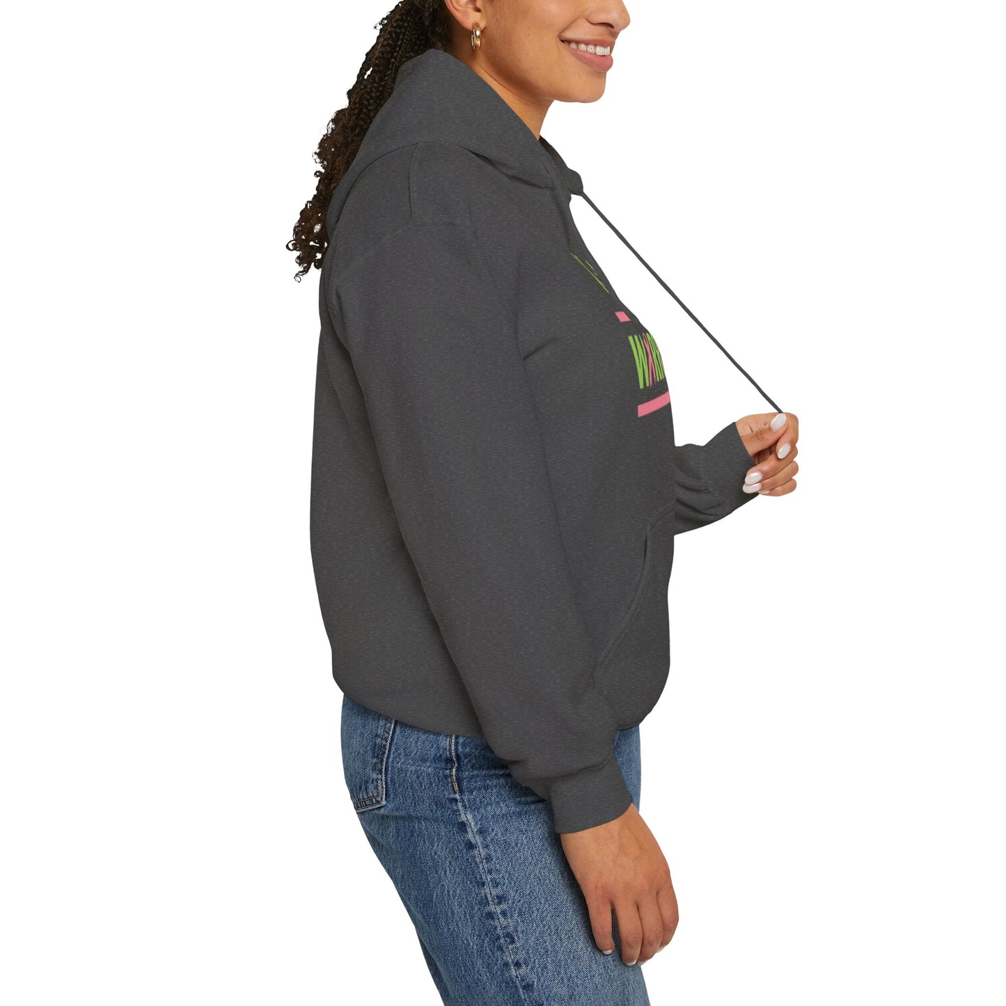 Pretty Warrior Hooded Sweatshirt | Sweatshirt for Cancer Awareness, Gifts for Her, Breast Cancer Support, Cozy Hoodie, Motivational Apparel