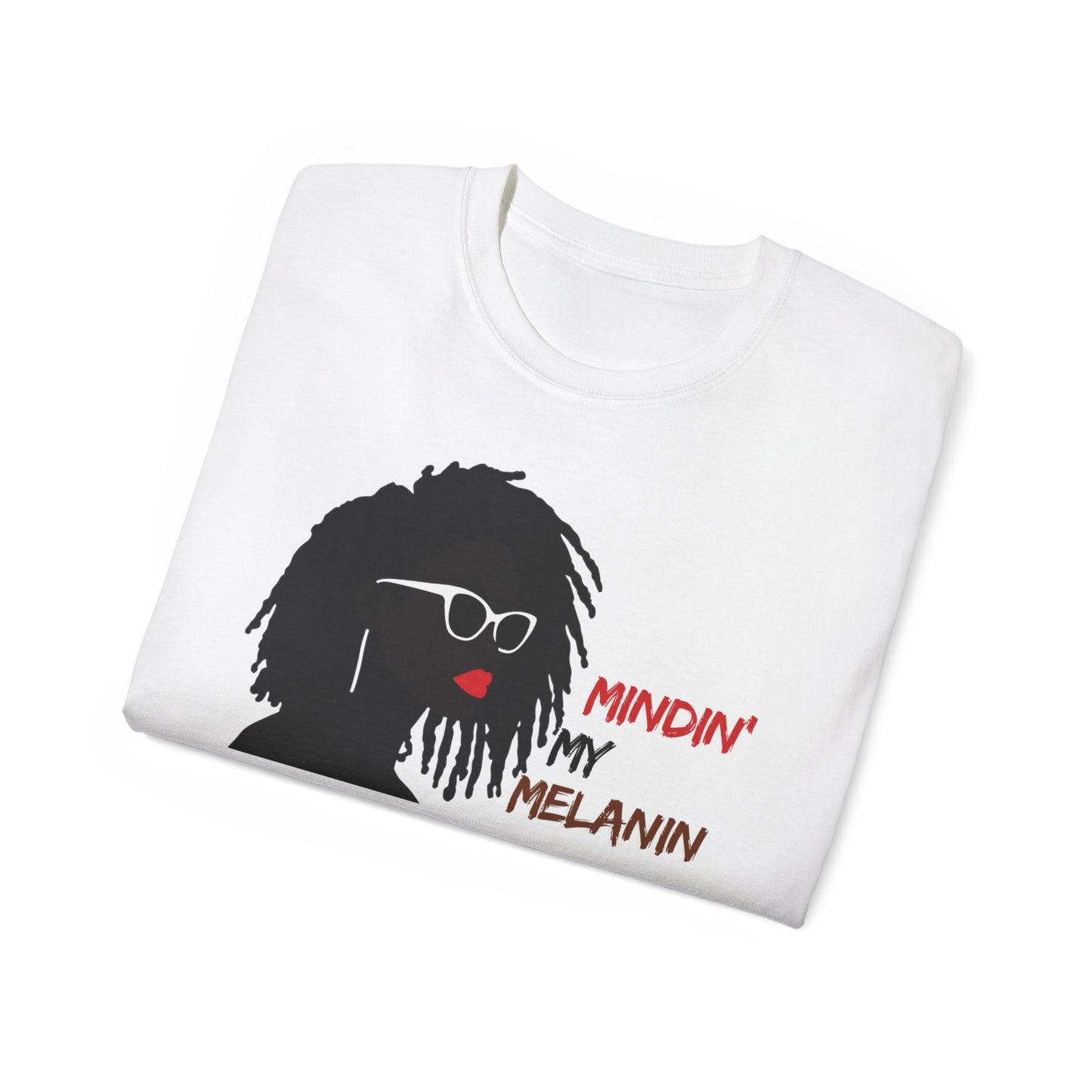 Minding My Melanin Tee: Inspirational Afrocentric Cotton T-Shirt
