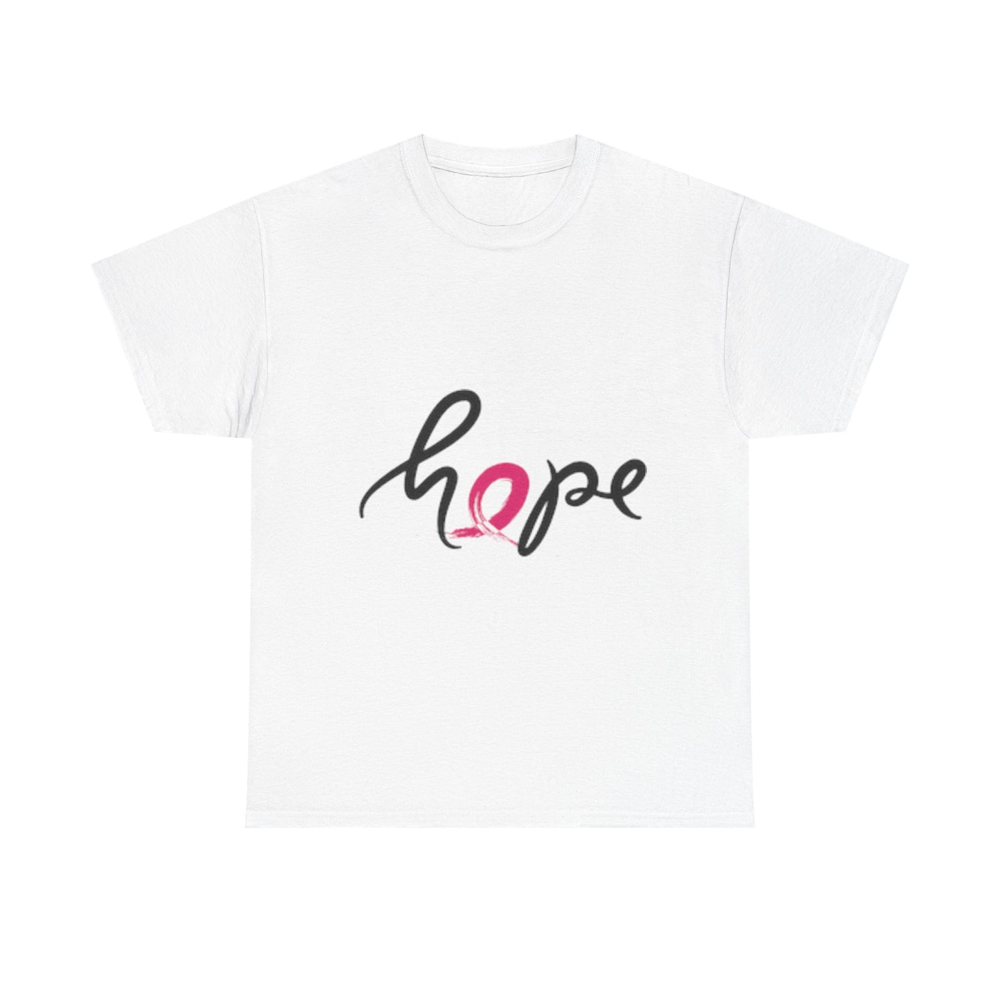 Hope Unisex Heavy Cotton Tee - Motivational T-Shirt for Awareness, Gift for Her, Inspirational Apparel, Everyday Wear, Fundraising