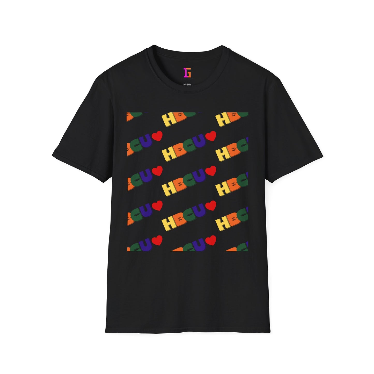 HBCU Love Tee Shirt, Historically Black Colleges Universities Unisex Softstyle T-Shirt, Proud Alumni Top, College Student Gift, Black