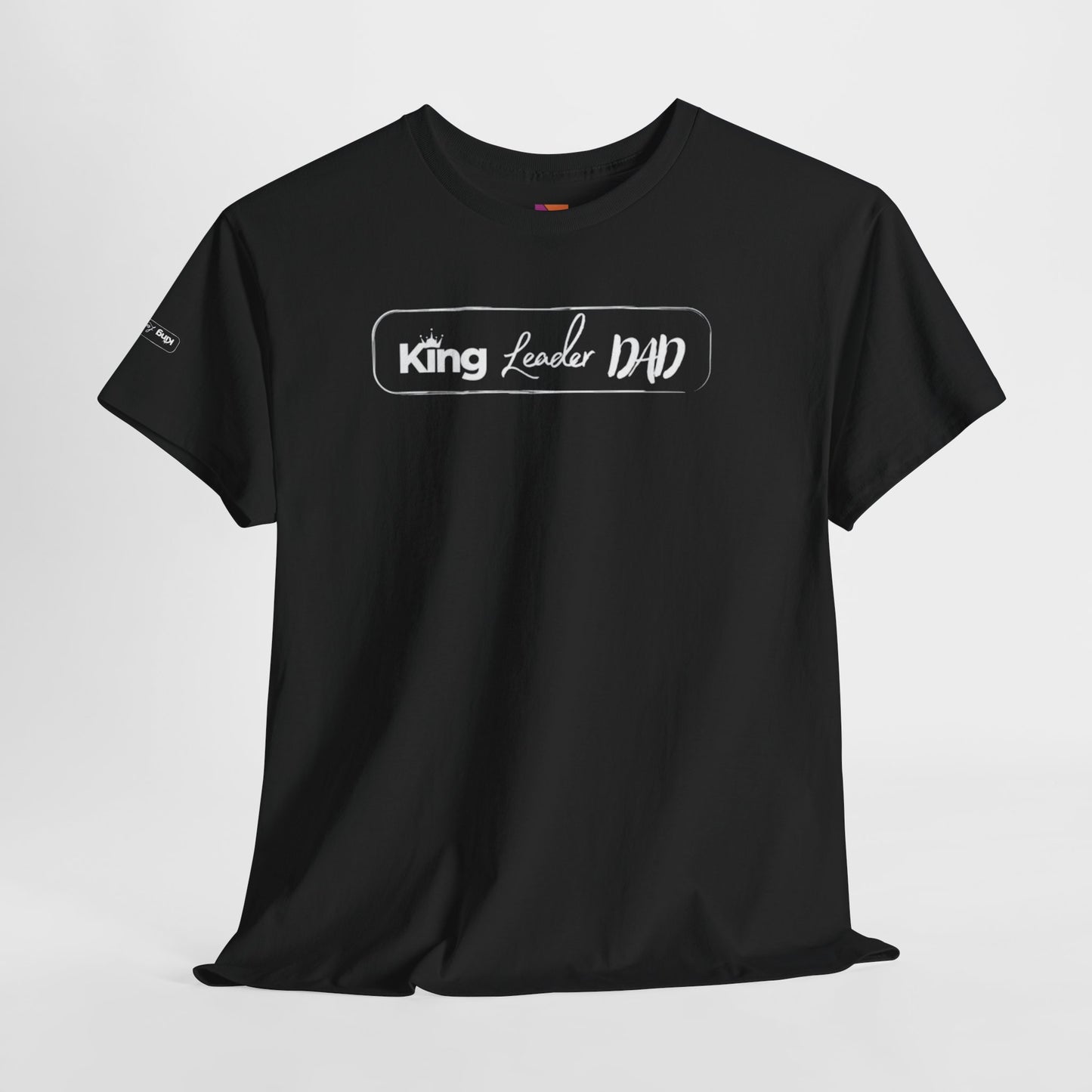 King Leader Dad Unisex Heavy Cotton Tee | Father's Day Gift, Dad T-Shirt, Casual Wear, Dad Humor Shirt, Family Gathering Apparel