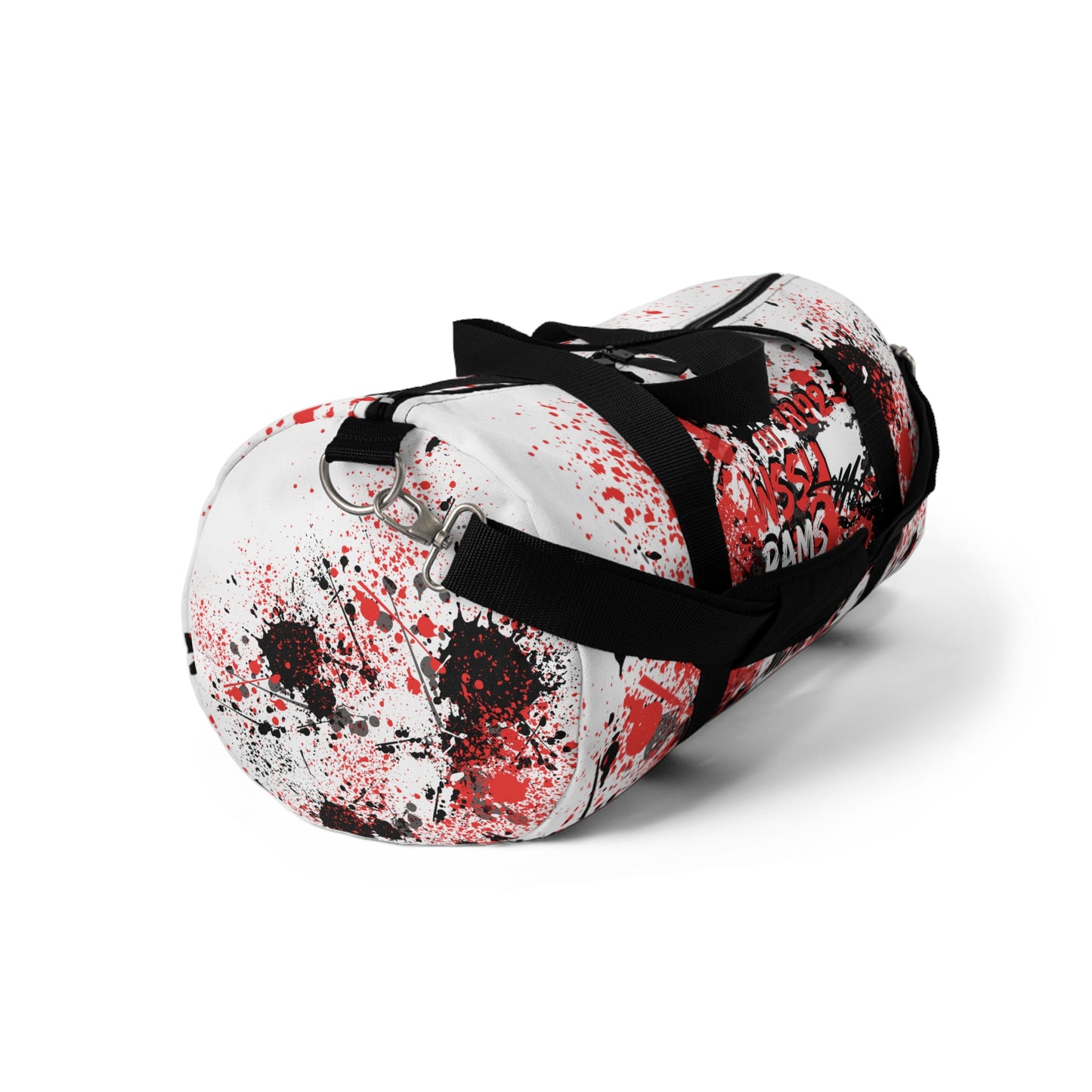 W Graffiti Duffel Bag, Sprayed Art, Cool Urban Travel Gym Overnight Bag, Hipster Street Style Accessories, Unique Custom Hand Painted