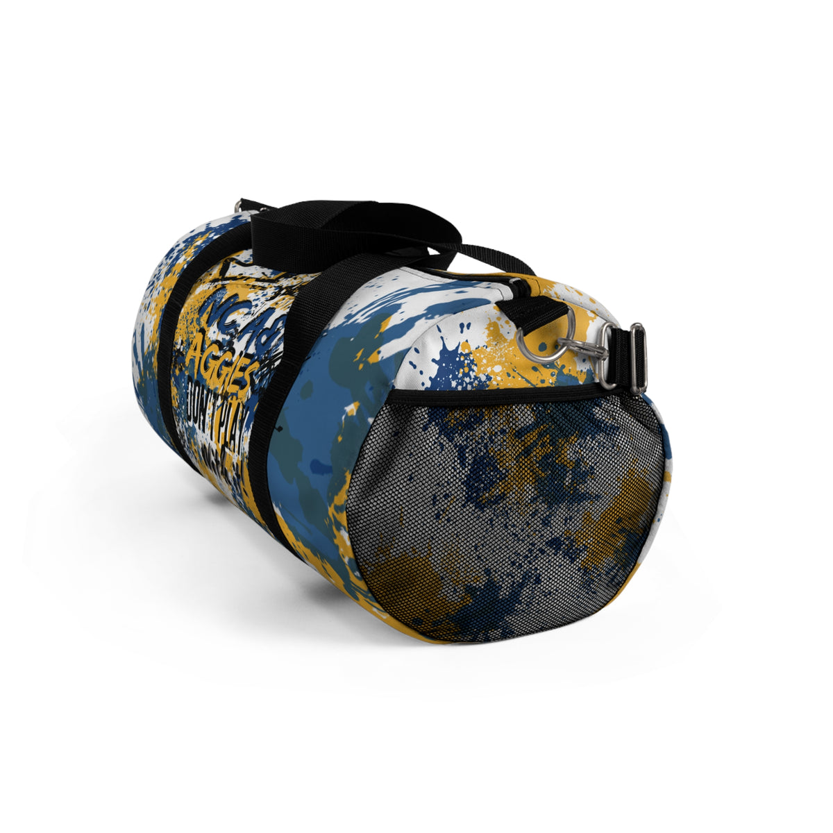 Rep Your HBCU Duffel Bag – NC AT Graffiti Art White Travel Bag | FirstGen Designs