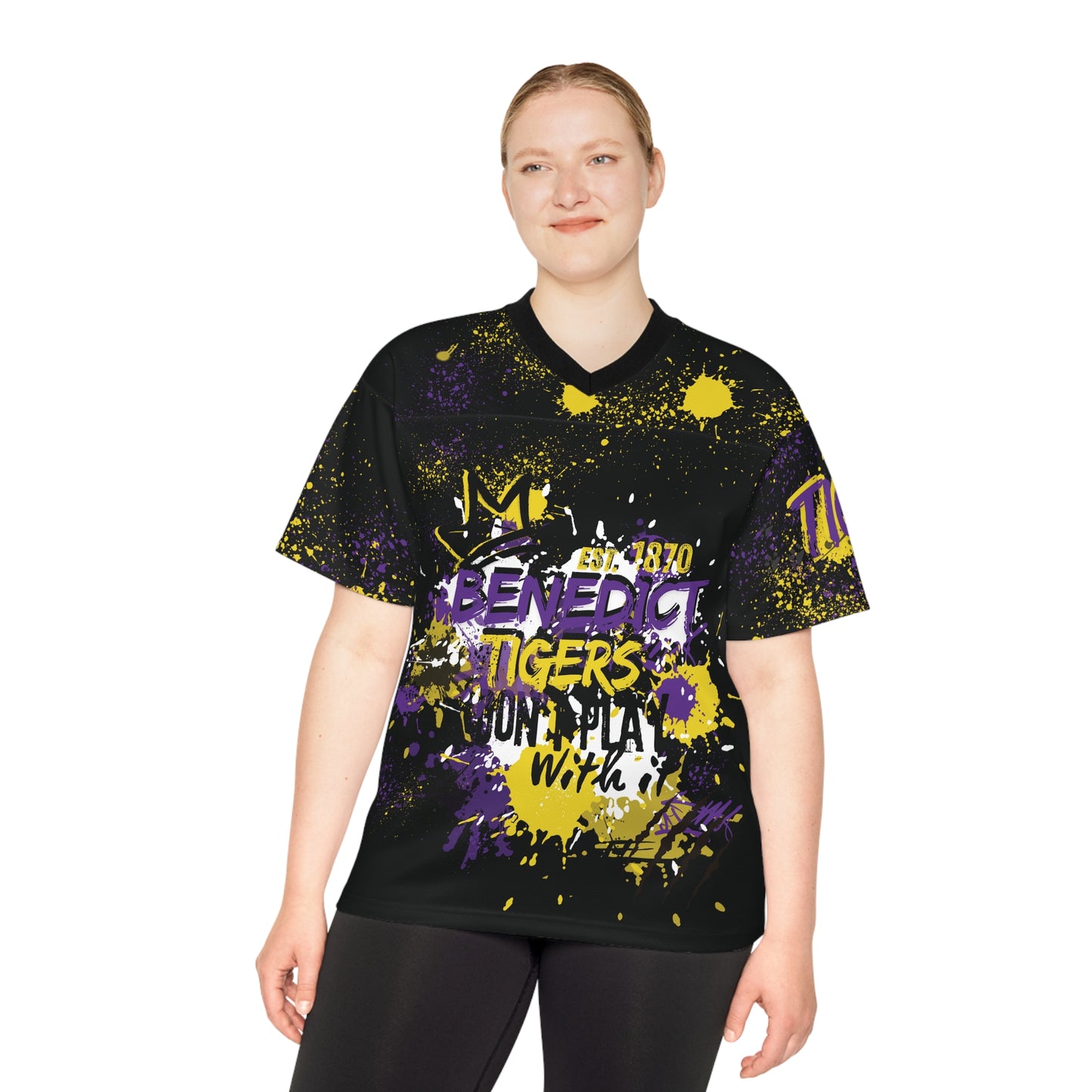 BC Unisex Football Jersey Art Print, Unique Sports Top for Fans, College Team Apparel, Game Day Outfit, Trendy Casual Wear
