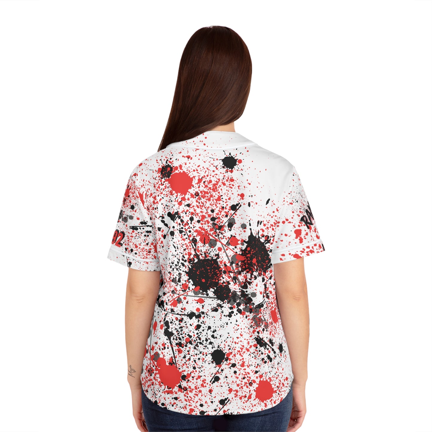 Graffiti Womens Baseball Jersey, Street Art Shirt, Urban Style Top, Spray Paint Tee, Hip Hop Clothing