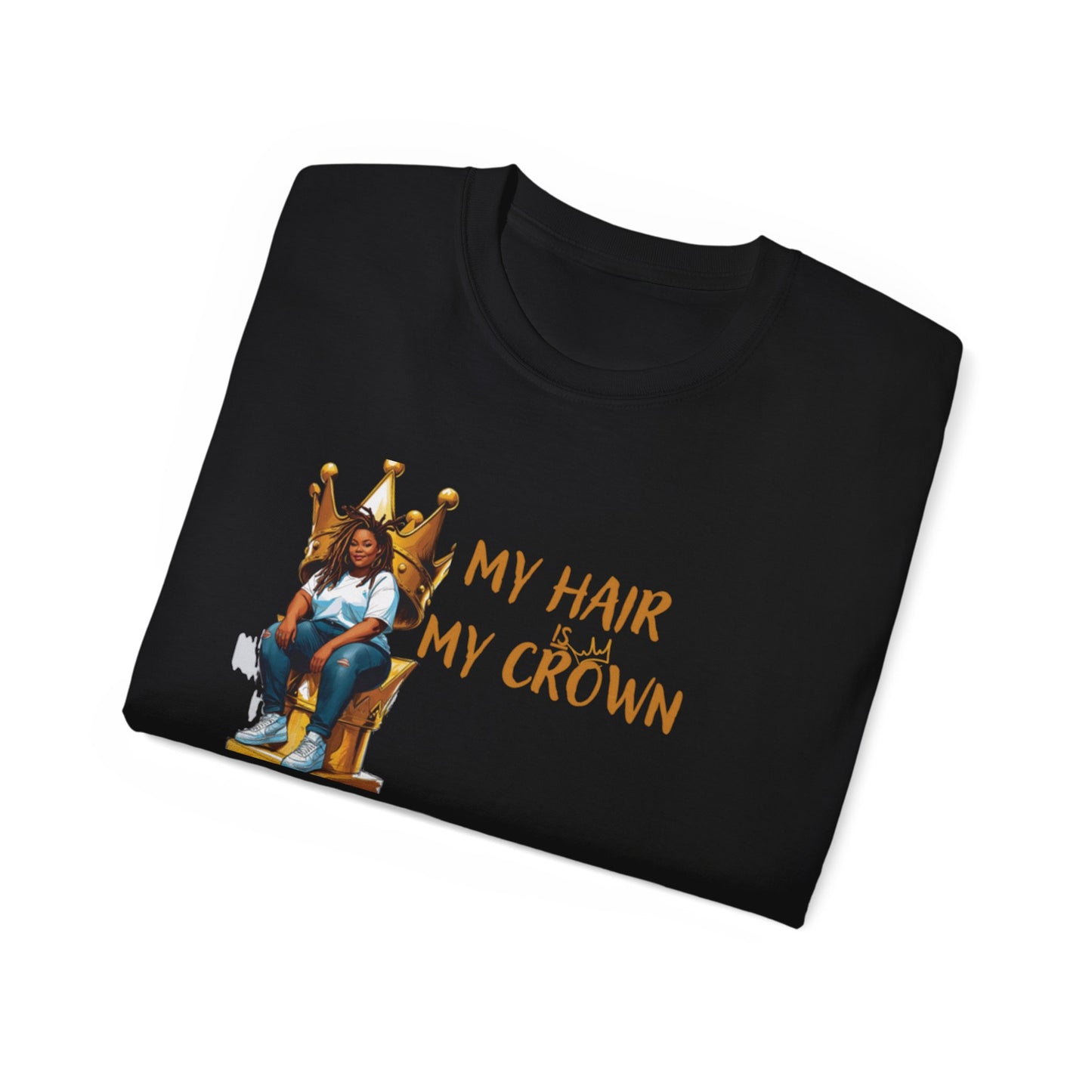 Bold Statement Loc Crown Unisex Tee: Pretty, Retro Vibes, Perfect for Parties, Gift for Friends, Casual Wear, Everyday Style