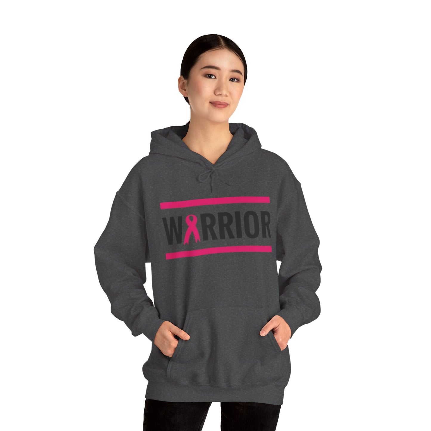 Warrior Breast Cancer Awareness Hoodie | Unisex Sweatshirt, Cancer Survivor Gift, Inspirational Apparel, Fight Like A Girl, Supportive Gear