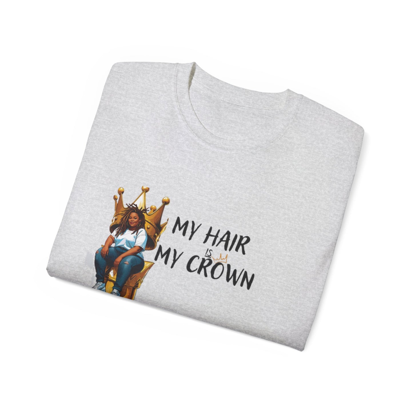 Bold Statement Loc Crown Unisex Tee: Pretty, Retro Vibes, Perfect for Parties, Gift for Friends, Casual Wear, Everyday Style