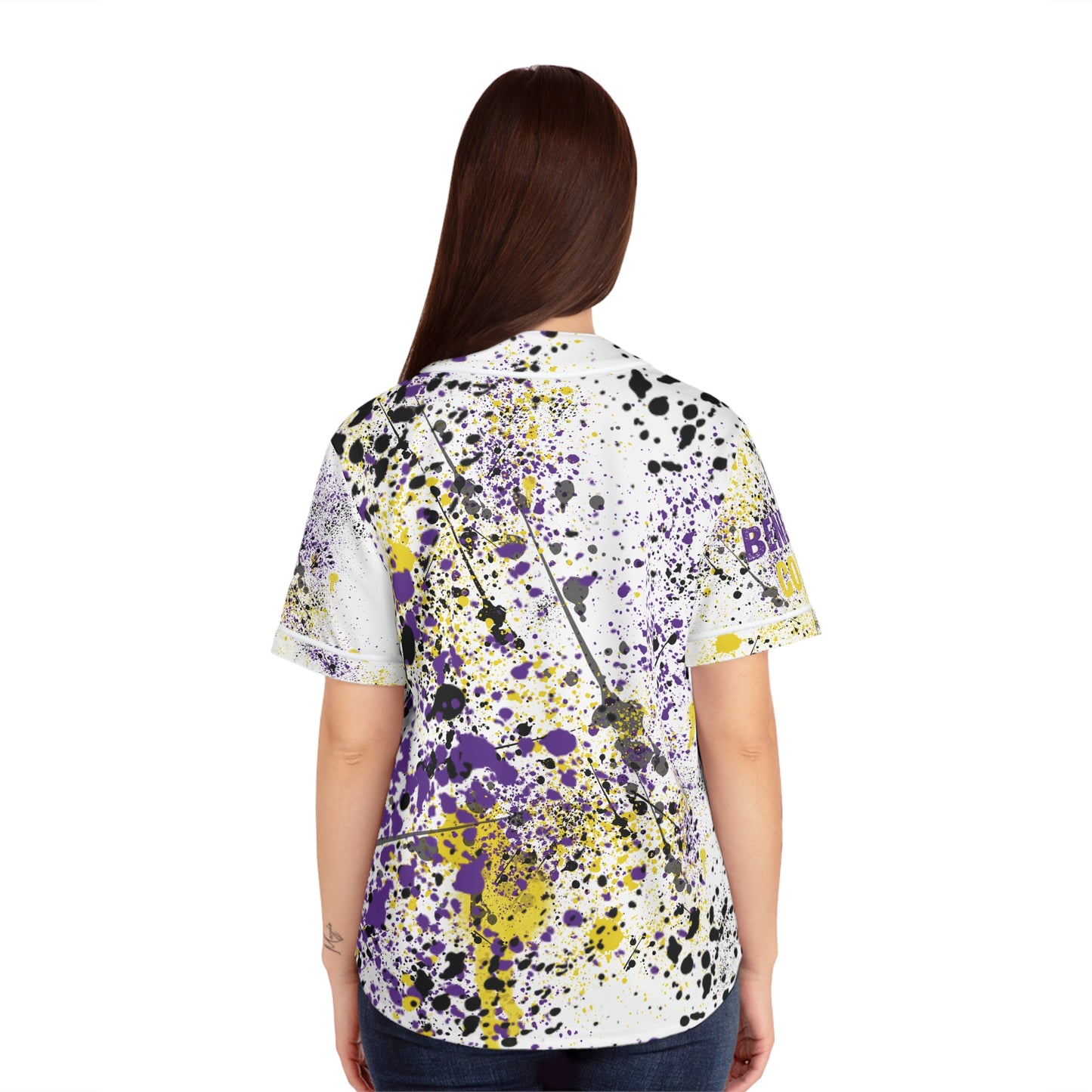 Graffiti Womens Baseball Jersey BC, Street Art Shirt, Urban Style Top, Spray Paint Tee, Hip Hop Clothing