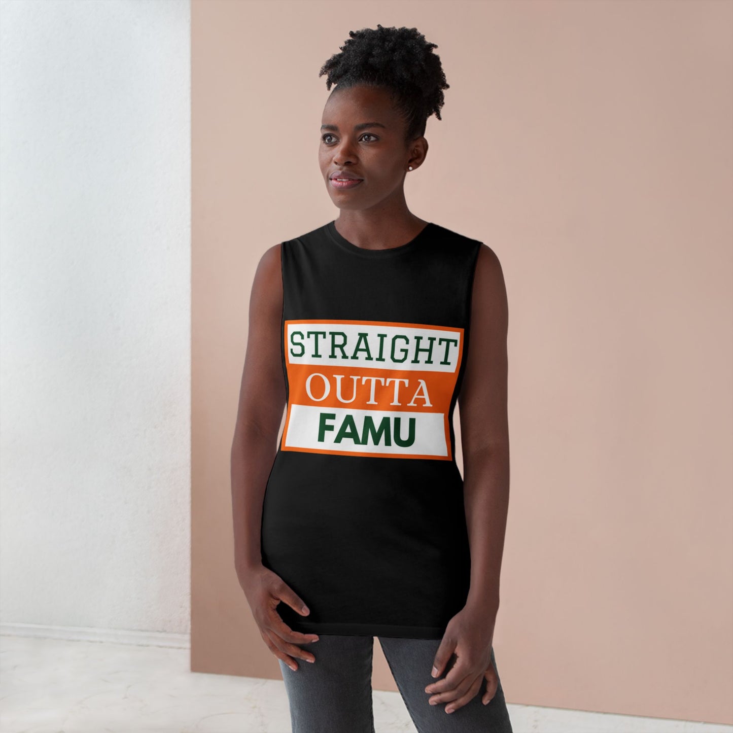 Tank Top, Trendy University Affiliation Slogan, College Sleeveless Shirt, Hipster Campus Apparel, Fashionable School Logo Singlet, Cool