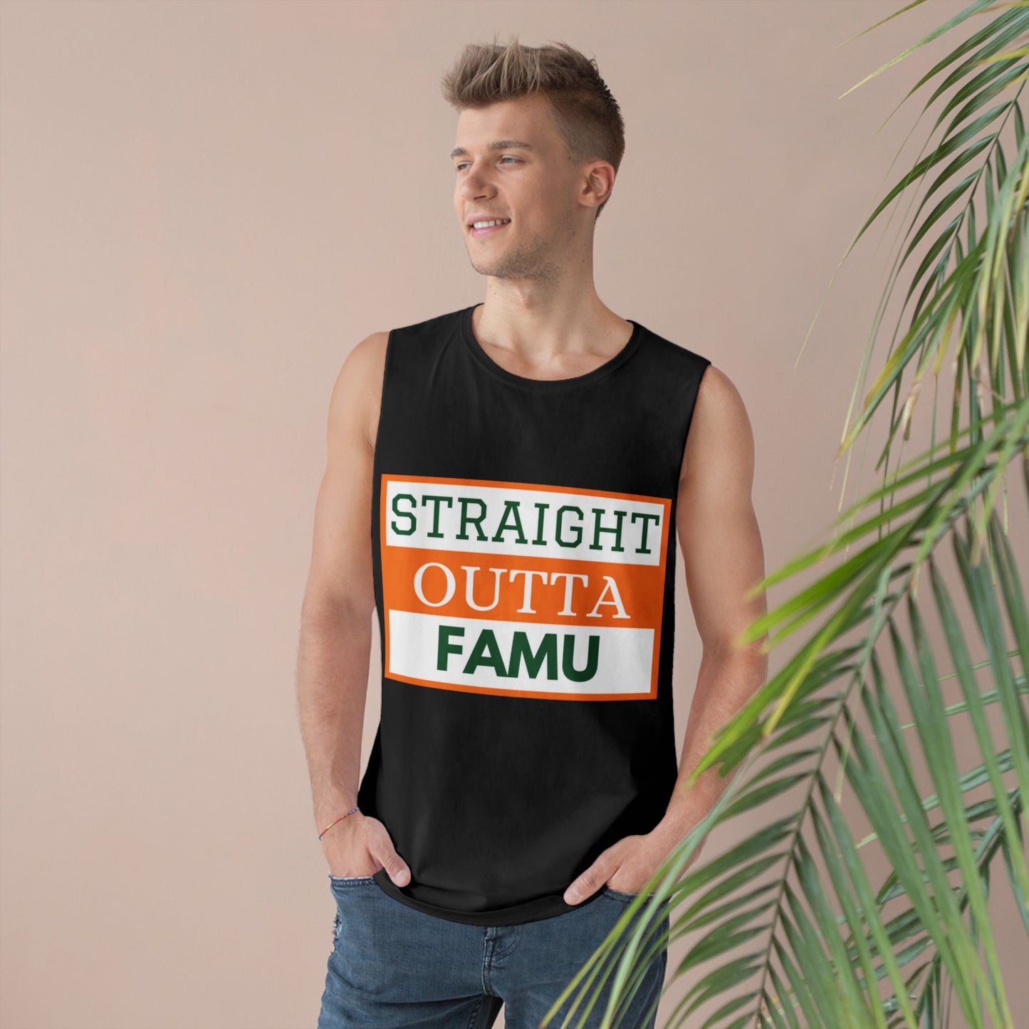 Tank Top, Trendy University Affiliation Slogan, College Sleeveless Shirt, Hipster Campus Apparel, Fashionable School Logo Singlet, Cool