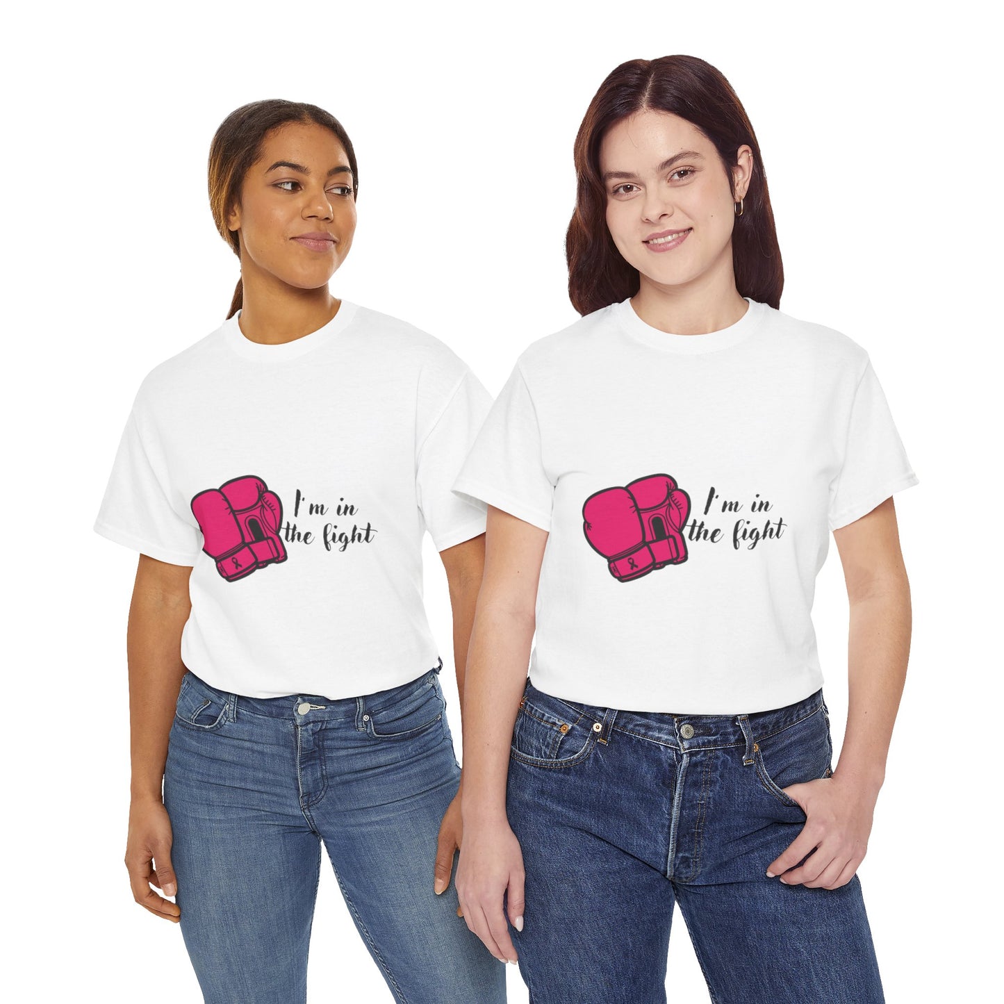 Fighting Spirit Tee, I'm in the Fight, Workout Shirt, Motivational Tee, Fitness Gift, Boxing Apparel