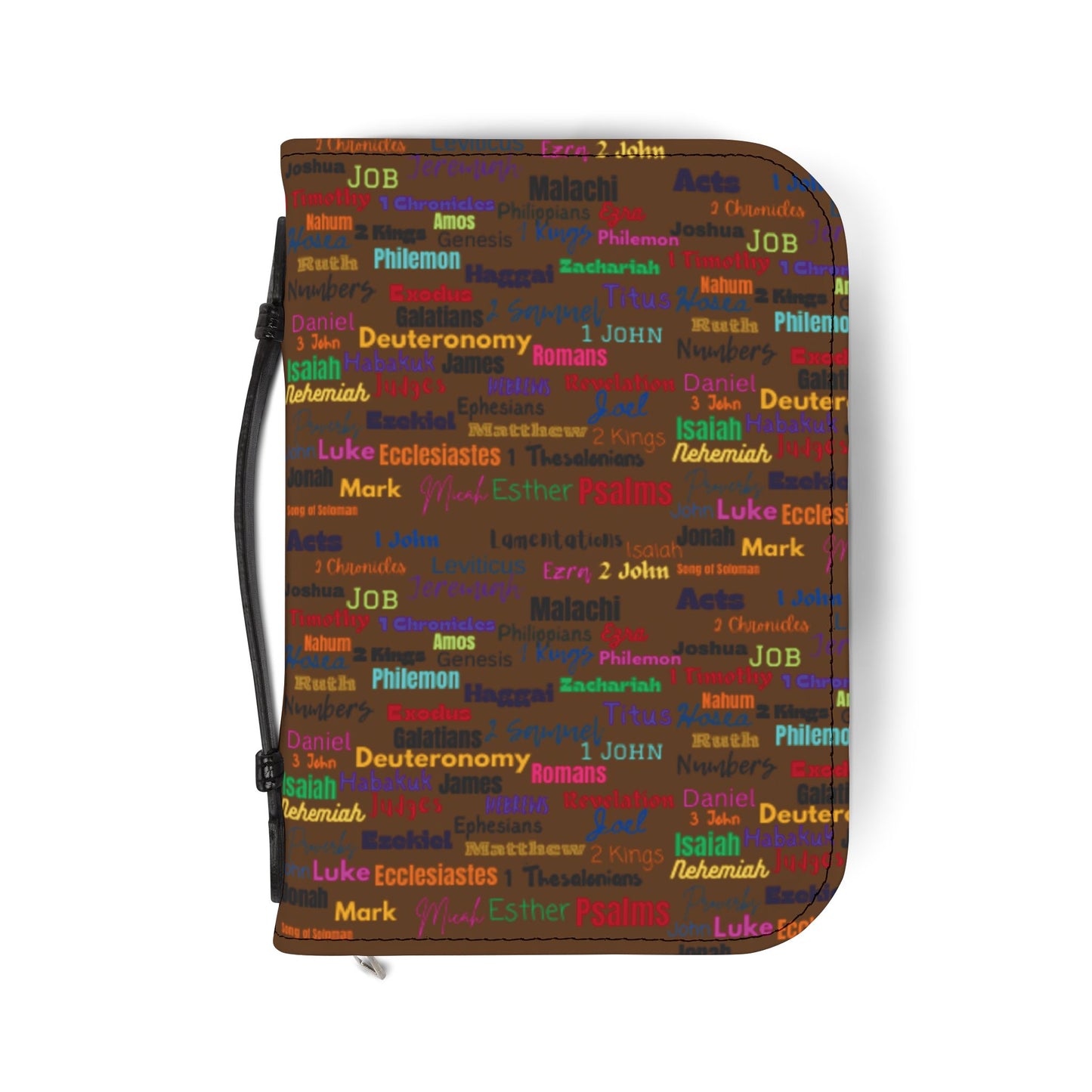 Colorful Bible Cover Brown, Bible Case, Religious Gifts, Church Supplies, Scripture Holder, Christian Accessories