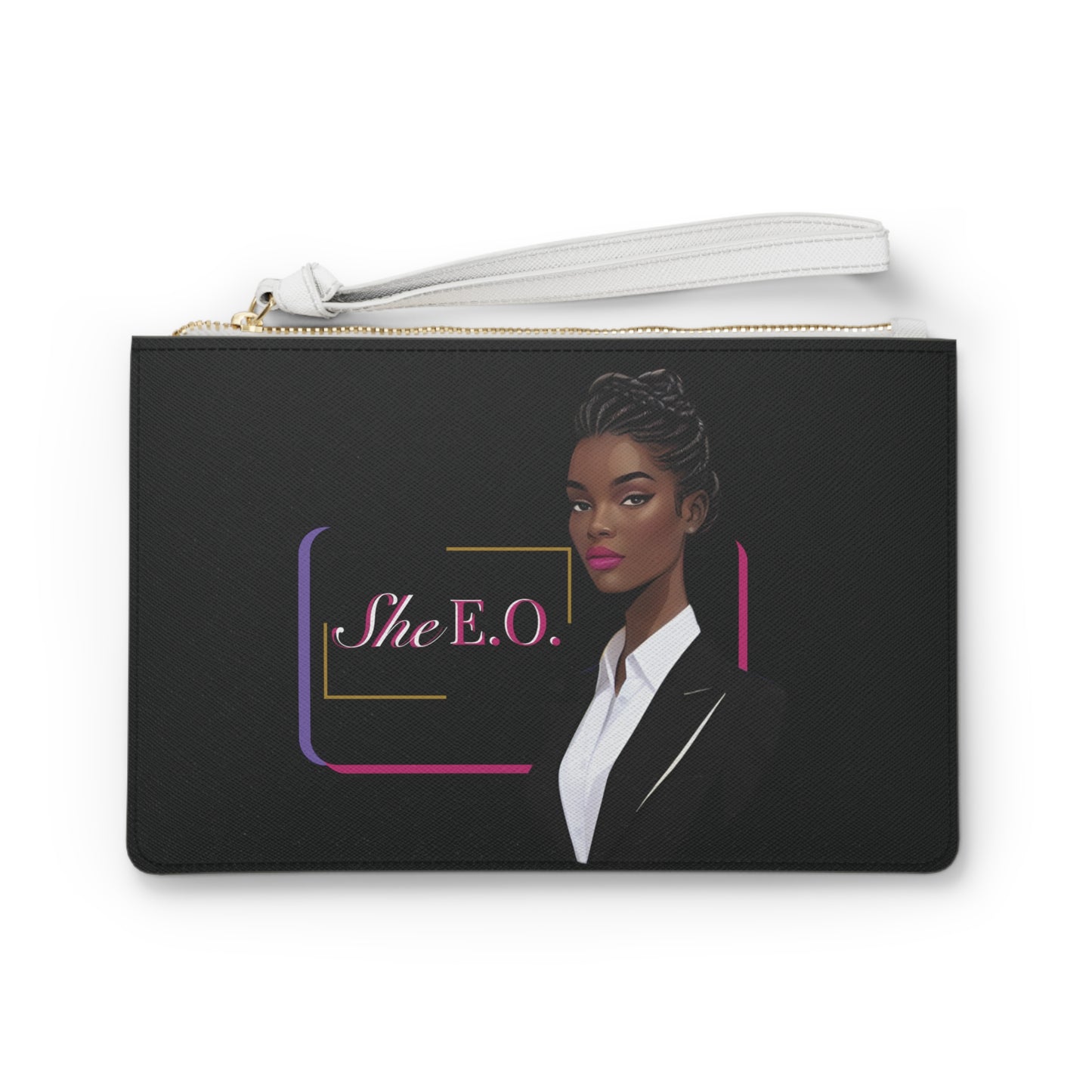 She E O Plaid Clutch Bag, Women's Fashion, Evening Purse, Small Handbag, Statement Accessory, Gift for Her