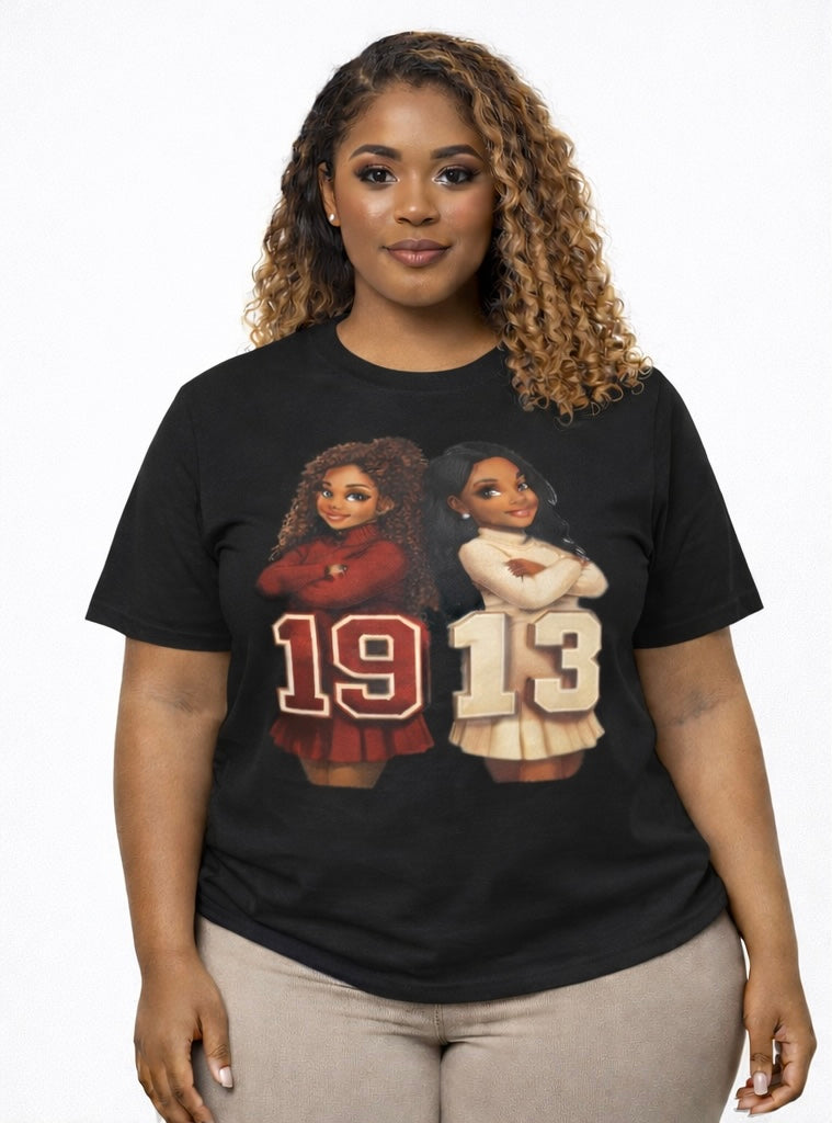 Divine Ladies Tee — 1913 Sorority Sisters Design | FirstGen Designs