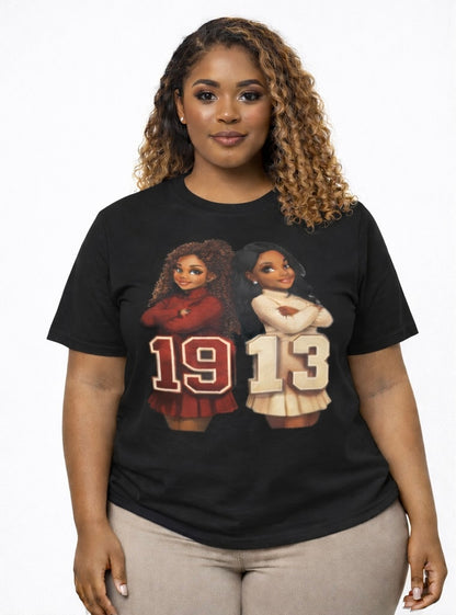 Divine Ladies Tee — 1913 Sorority Sisters Design | FirstGen Designs