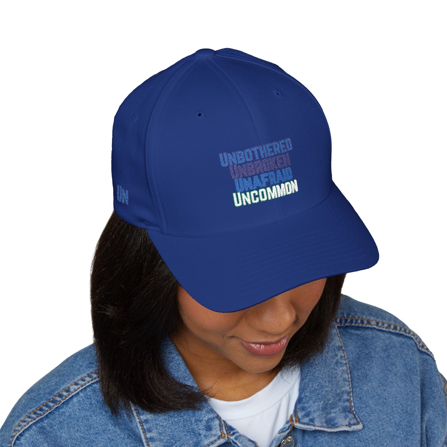 Cap, Unbothered, Unbroken, Unafraid, Uncommon, Embroidered Hat, Baseball Cap, Custom Baseball Hat, Inspirational Cap,