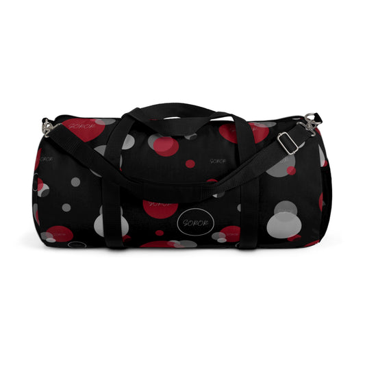 Soror Diva Dot Pattern Duffel Bag, Travel Bag, Gym Bag, Gift for Fitness Enthusiasts, Overnight Bag, Sports Gear Carrier