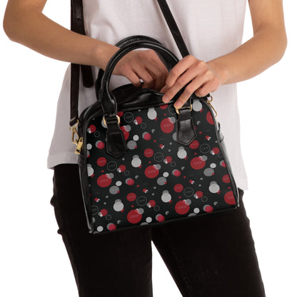 Soror Colorful Diva Dot Bull Shoulder Handbag, Trendy Tote Bag, Unique Handbag Gift, Summer Accessory, Fun Green Purse
