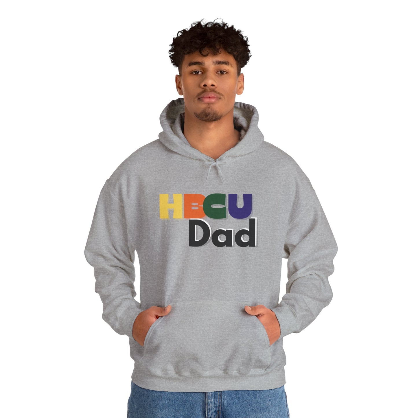 HBCU Dad Hoodie — Colorful Pride Pullover