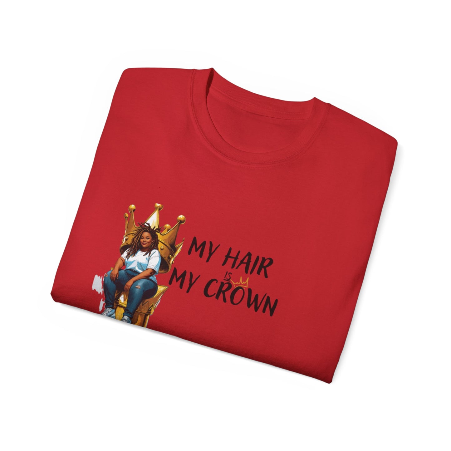 Bold Statement Loc Crown Unisex Tee: Pretty, Retro Vibes, Perfect for Parties, Gift for Friends, Casual Wear, Everyday Style