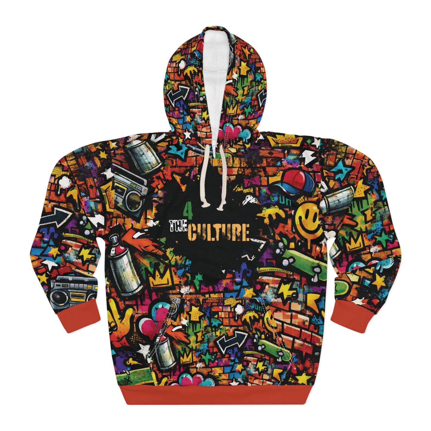 4 The Culture Hoodie – Graffiti Street Art Colorful Pullover | FirstGen Designs
