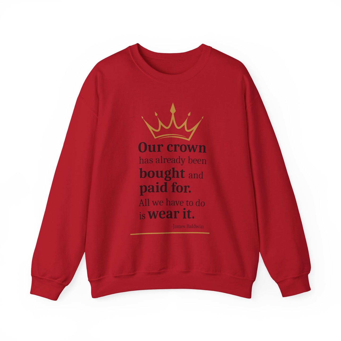 4 The Culture Crewneck Sweatshirt – Inspirational Crown Graphic | FirstGen Designs