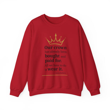4 The Culture Crewneck Sweatshirt – Inspirational Crown Graphic | FirstGen Designs