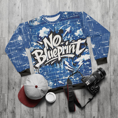 4 The Culture Sweatshirt – No Blueprint Graffiti All-Over Print | FirstGen Designs