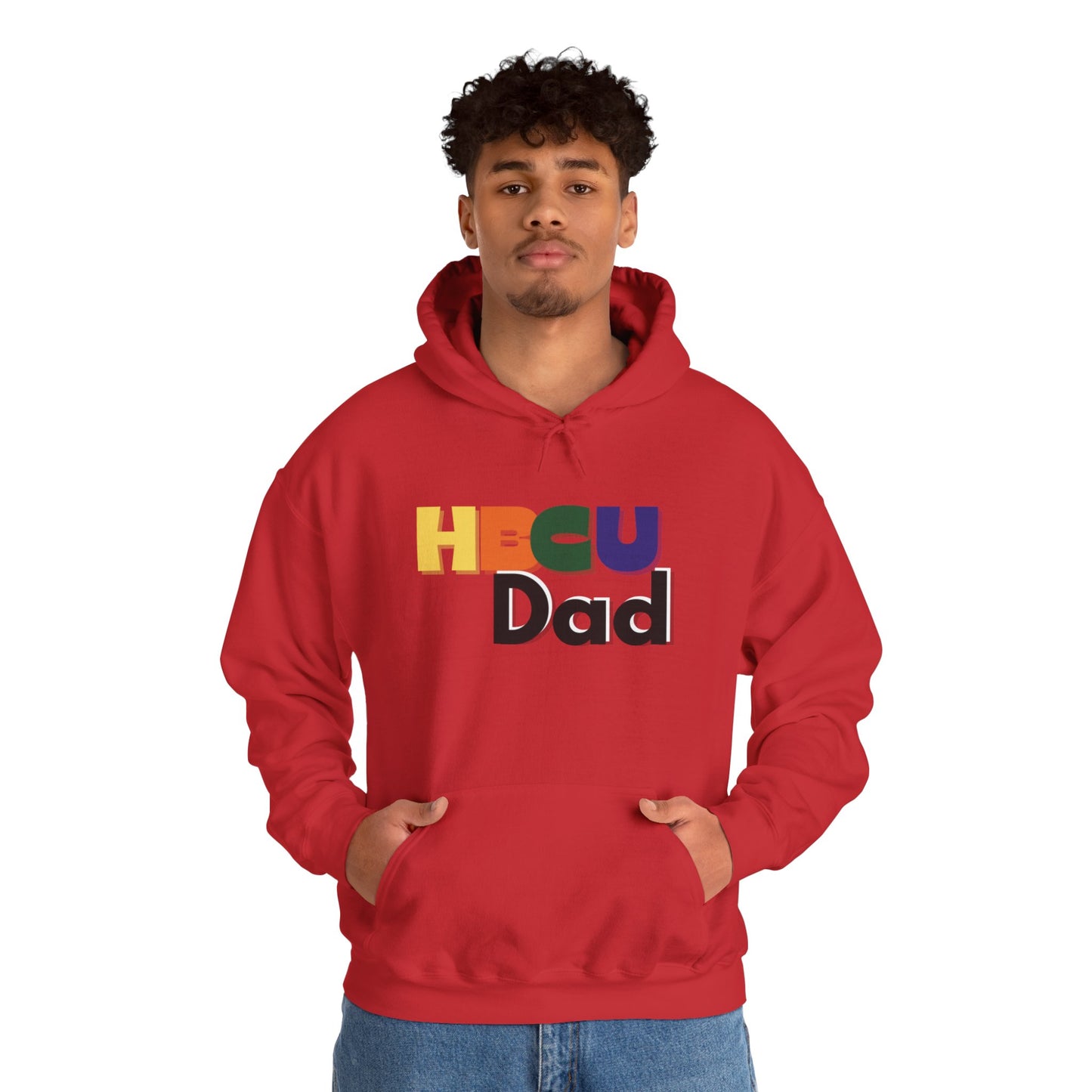 HBCU Dad Hoodie — Colorful Pride Pullover