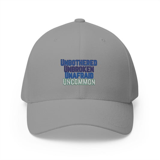 Cap, Unbothered, Unbroken, Unafraid, Uncommon, Embroidered Hat, Baseball Cap, Custom Baseball Hat, Inspirational Cap,
