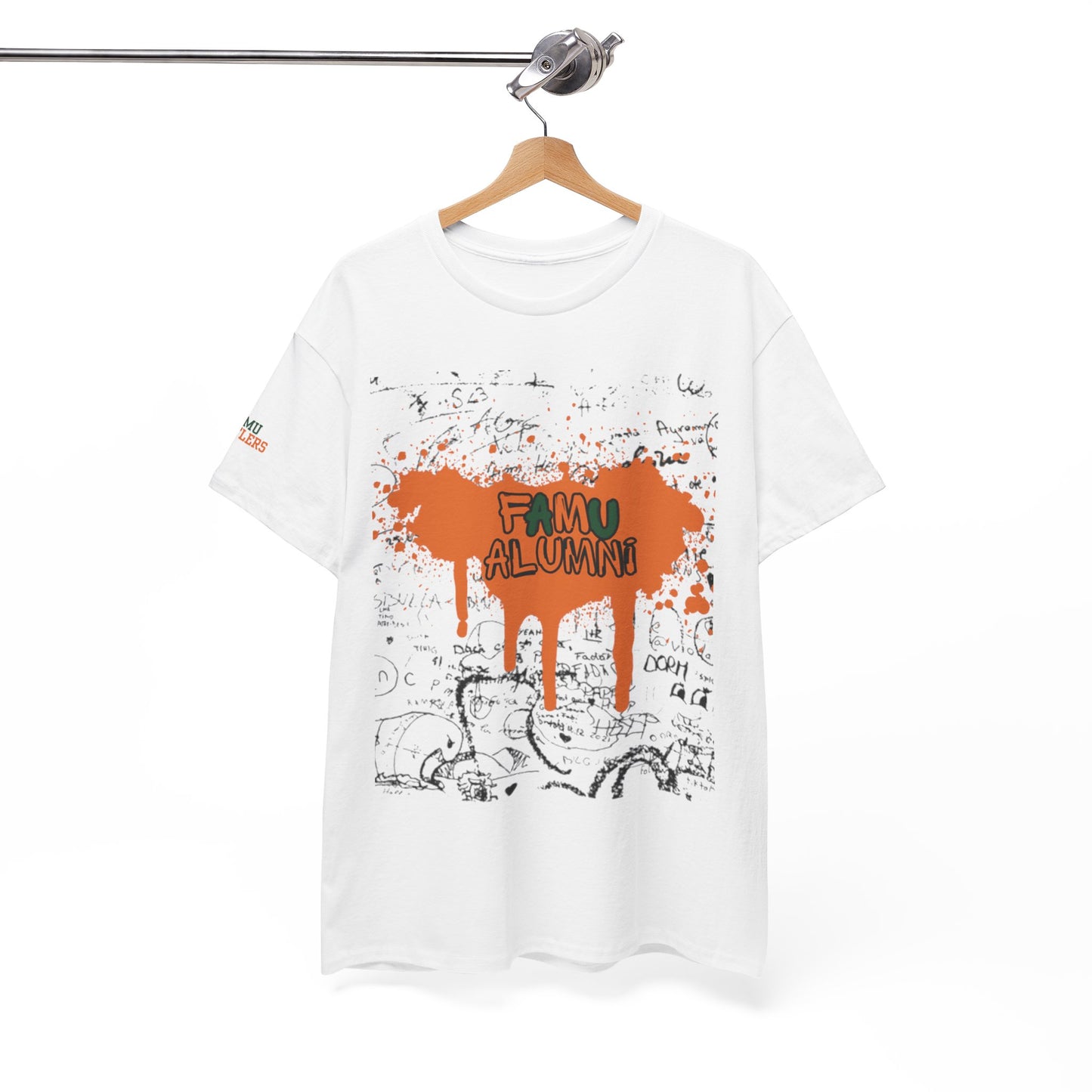 Unisex Heavy Cotton Tee with 'FAMU ALUMNI' Design, Perfect for Alumni Gatherings, School Spirit, Casual Wear, Gift for Grads, Vintage [...]