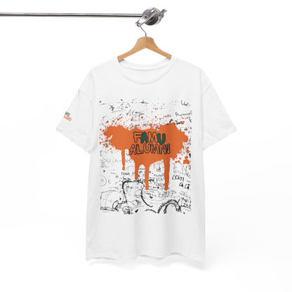 Unisex Heavy Cotton Tee with 'FAMU ALUMNI' Design, Perfect for Alumni Gatherings, School Spirit, Casual Wear, Gift for Grads, Vintage [...]