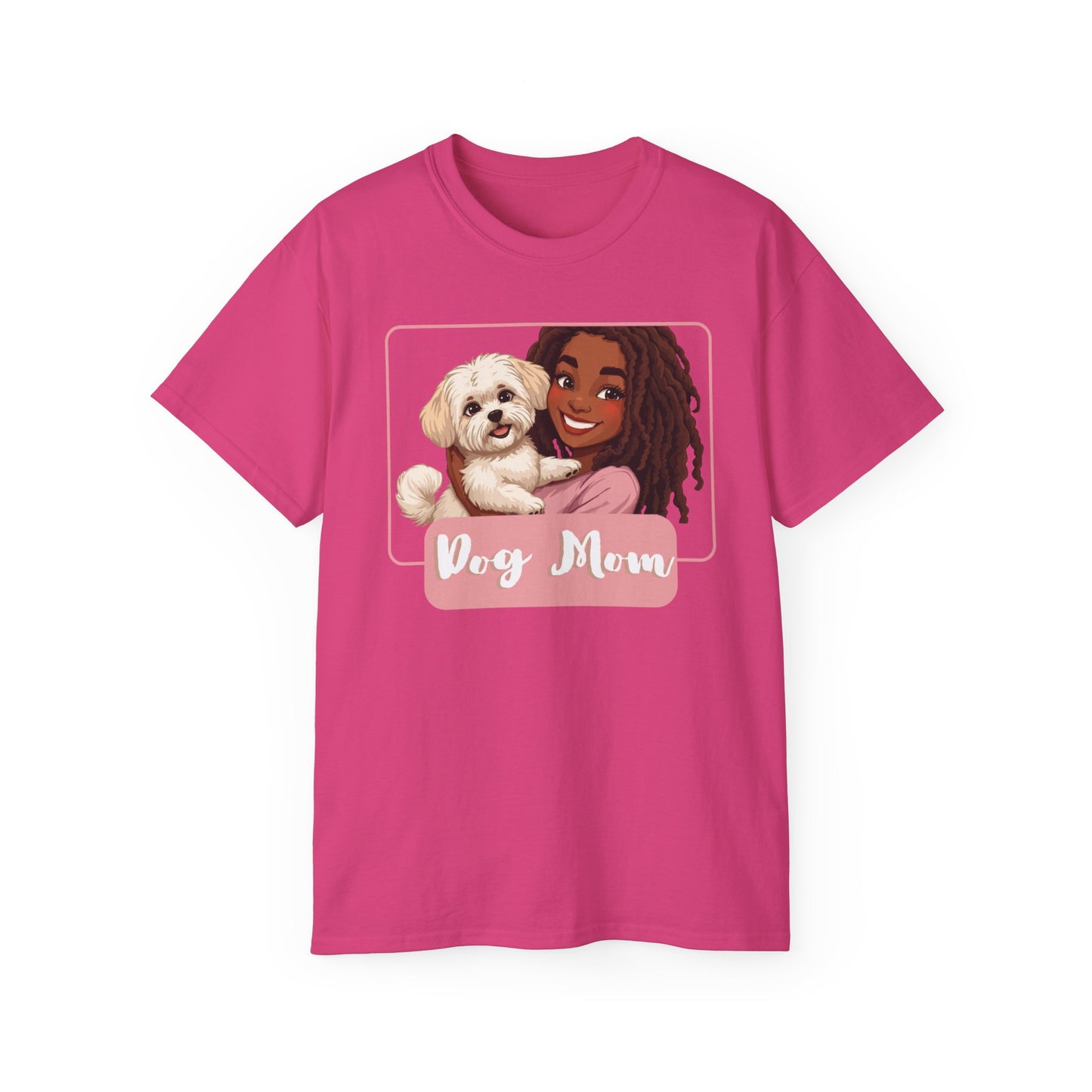 Dog Mom Tee - Cute Pet Lover Shirt, Gift for Dog Owners, Animal Lover Apparel, Pet Adoption Awareness, Mother's Day Gift