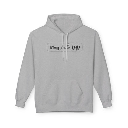 King Dad Fleece Hoodie | Unisex Dad Hoodie Gift | Cozy Father’s Day Apparel | King Dad Sweatshirt | Softstyle Hoodie for Fathers