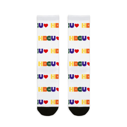 Colorful HBCU Pride Crew Socks | College Gear, Student Gifts, Gift for Her, Cozy Fashion, Soulful Style