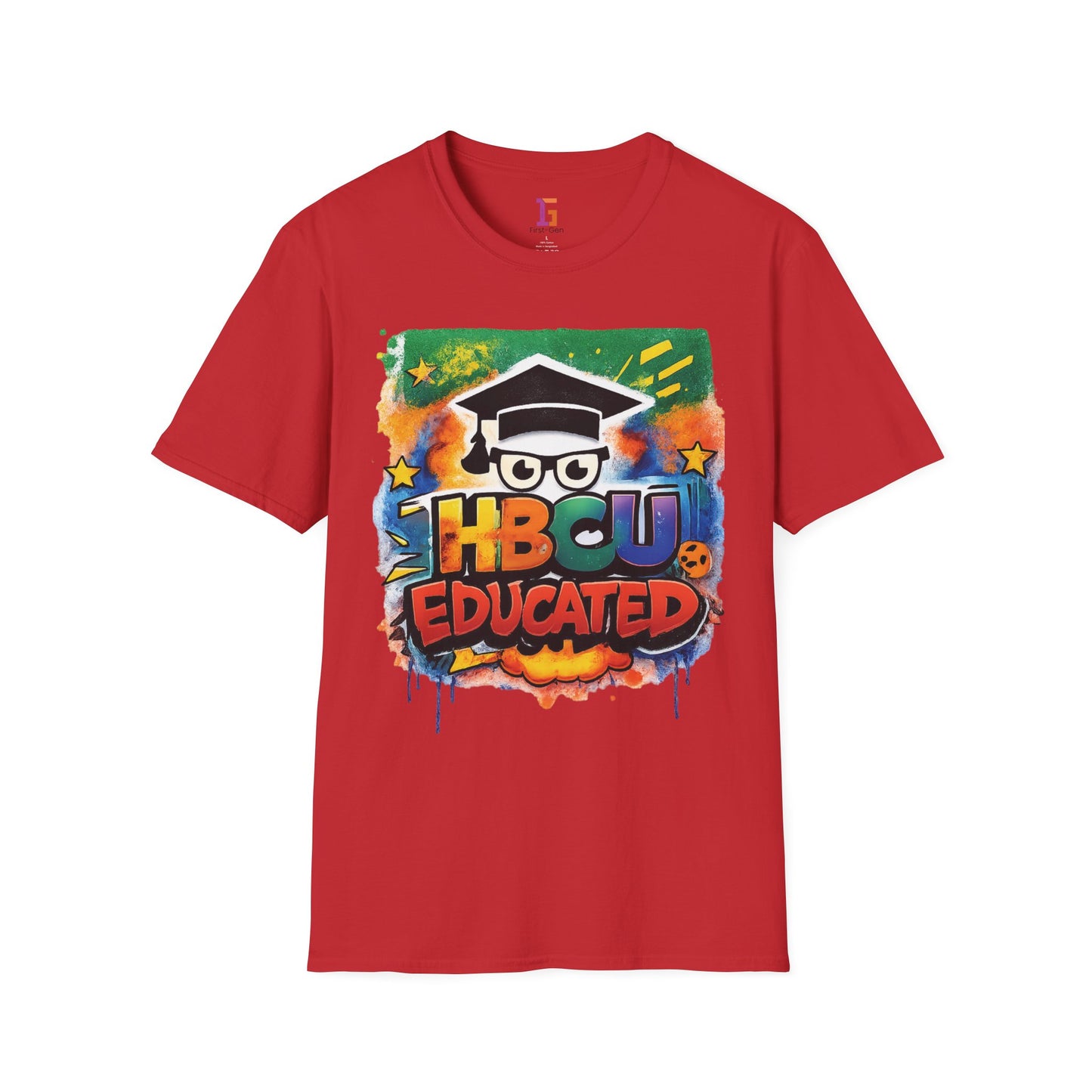 HBCU Graphic Tee Shirt, Historically Black Colleges Universities Unisex Softstyle T-Shirt, Proud Alumni Top, College Student Gift, Black