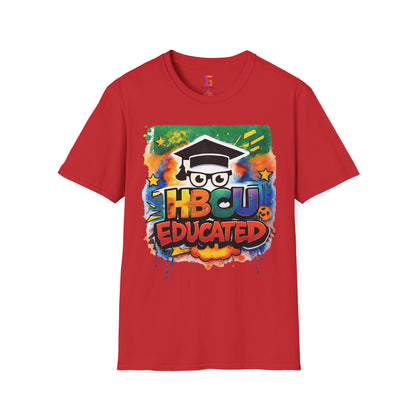HBCU Graphic Tee Shirt, Historically Black Colleges Universities Unisex Softstyle T-Shirt, Proud Alumni Top, College Student Gift, Black