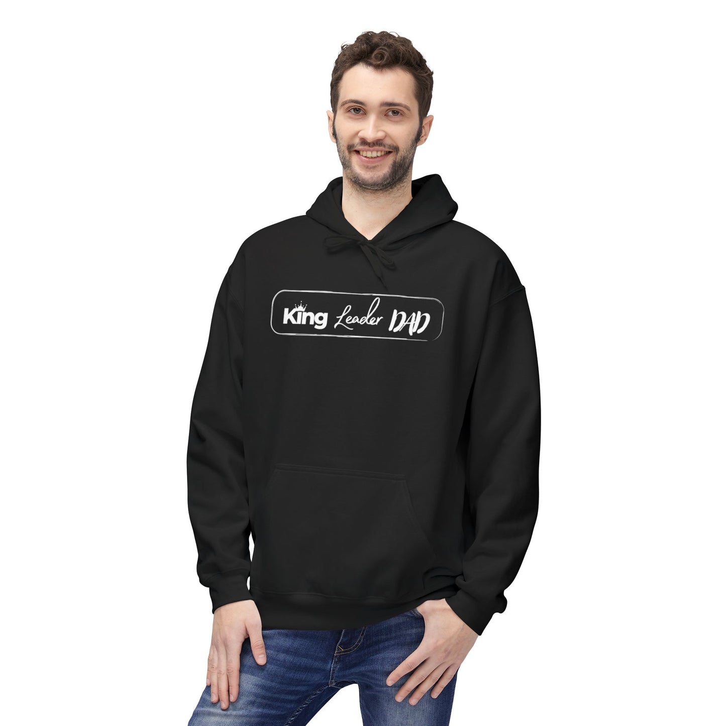 King Dad Fleece Hoodie | Unisex Dad Hoodie Gift | Cozy Father’s Day Apparel | King Dad Sweatshirt | Softstyle Hoodie for Fathers