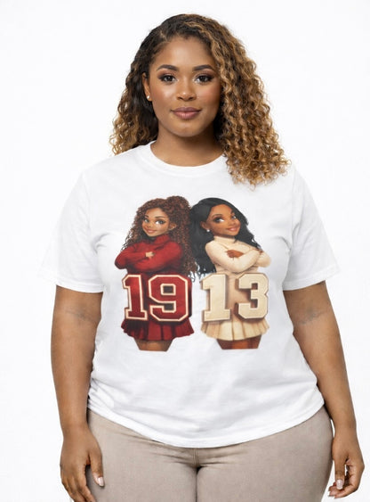 Divine Ladies Tee — 1913 Sorority Sisters Design | FirstGen Designs