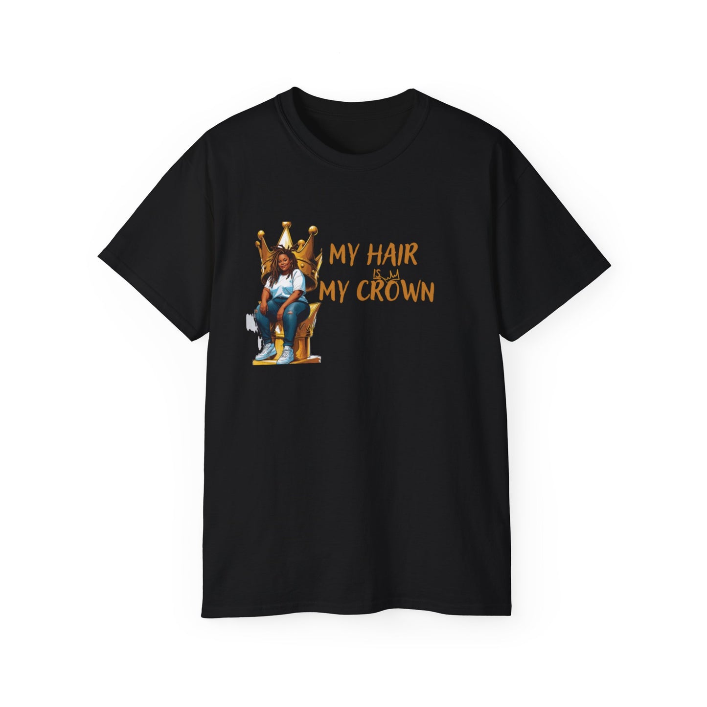 Bold Statement Loc Crown Unisex Tee: Pretty, Retro Vibes, Perfect for Parties, Gift for Friends, Casual Wear, Everyday Style