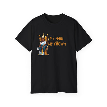 Bold Statement Loc Crown Unisex Tee: Pretty, Retro Vibes, Perfect for Parties, Gift for Friends, Casual Wear, Everyday Style