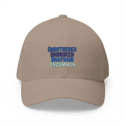 Cap, Unbothered, Unbroken, Unafraid, Uncommon, Embroidered Hat, Baseball Cap, Custom Baseball Hat, Inspirational Cap,